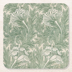 Blume Pattern, William Morris Rechteckiger Pappuntersetzer