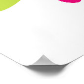 Blume Paw Prints Poster (Ecke)