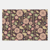 Blume Peach Green Botanic Geschenkpapier Set (Vorderseite 2)