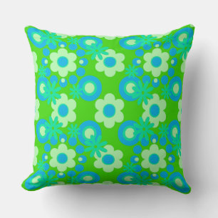 Blume Pearls Donuts Spearmint Blue Apple Green Kissen