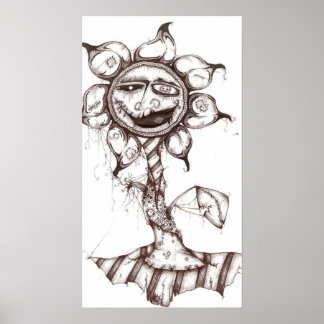 Blume Pen & Ink Canvas Poster
