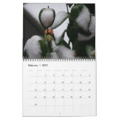 Blume Peony anpassbarer Jahreskalender Kalender (Feb 2027)