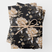 Blume Peony Blumenmuster Hochzeitstag Geschenkpapier Set (Beispiel)