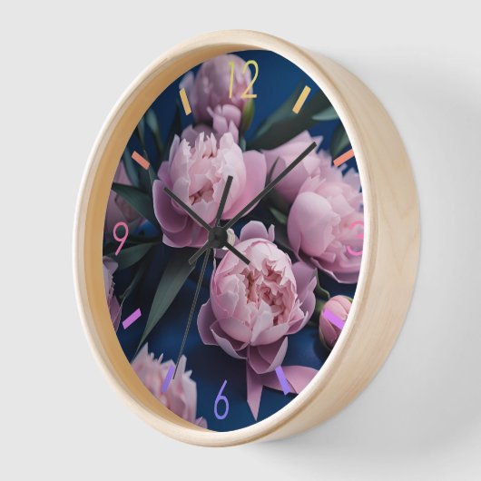 Blume Peony Paper Origami style WC02 Uhr (Winkel)