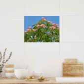 Blume persischer Seidenbaum Poster (Küche)