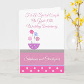 Blume Personalisiert 55. Hochzeitstag Karte (Gelbe Blume)