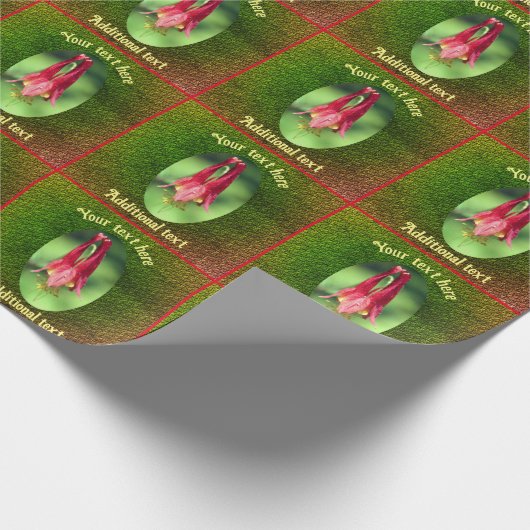 Blume Personalisiert Geschenkpapier (Ecke)