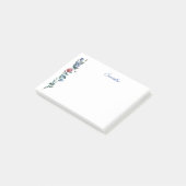 Blume Personalisiert Post it Notes Post-it Klebezettel (angewinkelt)