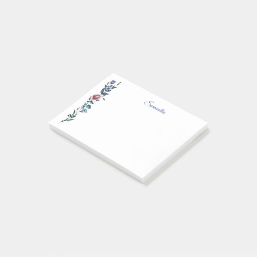 Blume Personalisiert Post it Notes Post-it Klebezettel (angewinkelt)