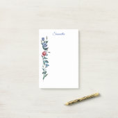 Blume Personalisiert Post it Notes Post-it Klebezettel (Auf Schreibtisch)