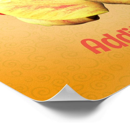 Blume Personalisiert Poster (Ecke)