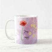 Blume personalisierter August Tasse (Links)