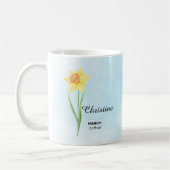 Blume personalisierter März Tasse (Links)