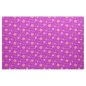 Blume personalisierter Name lila typografische Gew Stoff (Fat Quarter (45,7 x 55,9 cm))