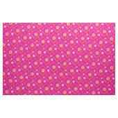 Blume personalisierter Name rosa typografische Gew Stoff (Fat Quarter (45,7 x 55,9 cm))