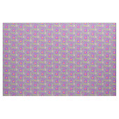 Blume personalisierter Namenstext lila graues Gewe Stoff (Fat Quarter (45,7 x 55,9 cm))