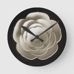 Blume Petal Bowls Runde Wanduhr