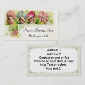 Blume Petal Girls 1 Visitenkarte (Vorne/Hinten)