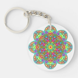Blume Petal Mandala Boho Schlüsselanhänger