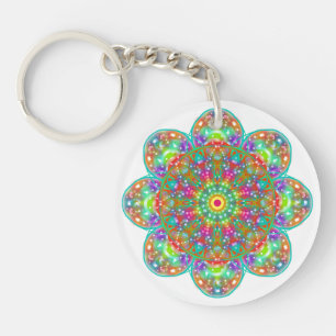Blume Petal Mandala Boho Schlüsselanhänger