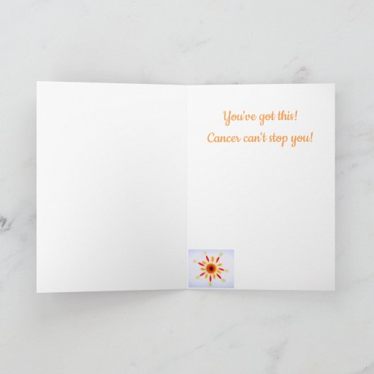 Blume Petal Mandala Krebsunterstützung Karte (Innenseite)