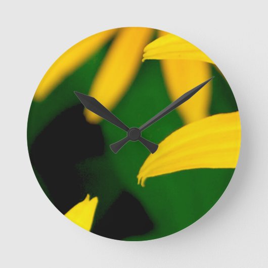 Blume Petalen Acrylwand Runde Wanduhr (Vorderseite)