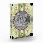 Blume-Petalen aus weißem Peony kreieren Ihre eigen Fotoblock (Links)