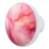 Blume-Petalen mit weichem Rosa Keramikknauf (Rechts)