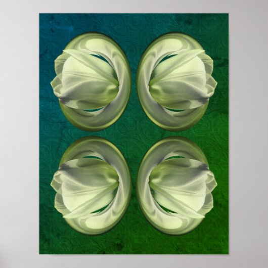 Blume Petals Abstrakt Poster (Vorne)