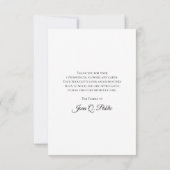 Blume Petals Beerdigung Beileid Dankeskarte (Rückseite)