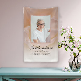 Blume Petals Beerdigung Gedenkstätte für Pink Rose Banner