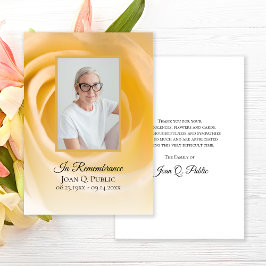 Blume-Petals-Beerdigungsdenkmal-Beileid Dankeskarte