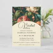 Blume Petals Bridal Dusche Einladung (Stehend Vorderseite)