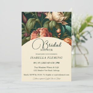 Blume Petals Bridal Dusche Einladung