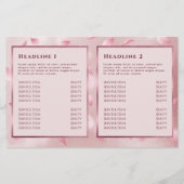 Blume Petals Imitate Bifold Broschüre (Rückseite)