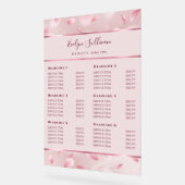 Blume Petals Imitate Fohlen Preisliste Acrylschild (Winkel)