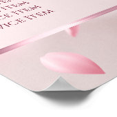 Blume Petals Imitate Fohlen Preisliste Plakat (Ecke)