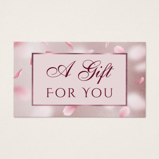 Blume Petals Imitate Fossilienkarte (Vorderseite)