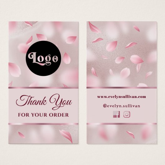 Blume Petals Imitate Fossilienverpackung Beilage (Vorne & Hinten)