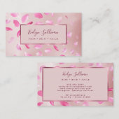 Blume Petals Rose Gold Fossil Visitenkarte (Vorne/Hinten)