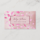 Blume Petals Rose Gold Fossil Visitenkarte (Vorderseite)