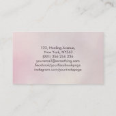 Blume Petals - Samen von Leben Visitenkarte (Rückseite)