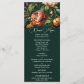 Blume Petals Wedding Menu Menükarte (Vorderseite)