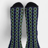 Blume Pfau Socken (Oben)