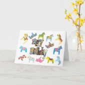 Blume Pferde Geburtstagskarte Karte (Gelbe Blume)