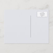 Blume pfirsichfarben Save the Date Ankündigungspostkarte (Rückseite)