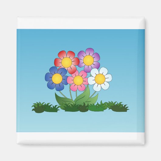 Blume Pflanze Grass Blumen Blossom Magnet (Vorne)