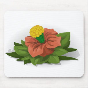 Blume Pflanze Grüner Gelbgrüner Naturfrühling Mousepad