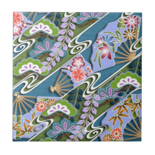 Blume, Pflanze und Ventilatoren Fliese