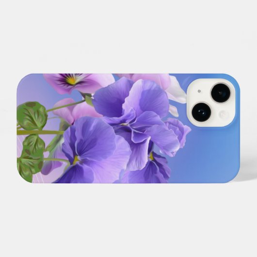 Blume Piazza della Riforma iPhone Hülle (Rückseite (Horizontal))